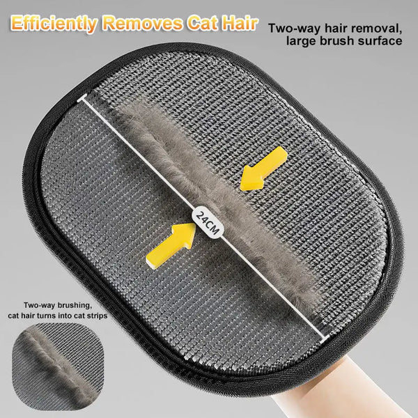 Pet Hair Remover Gloves – Reusable Double-Sided Dog & Cat Grooming Gloves, Deshedding Mitt for Pet Hair Removal & Massage | Pawsquare
