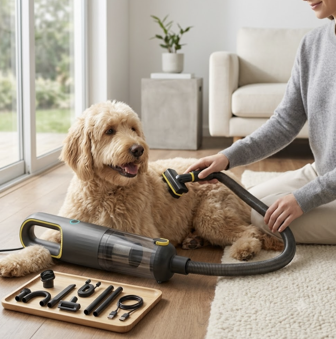 Pet Grooming Vacuum Kit