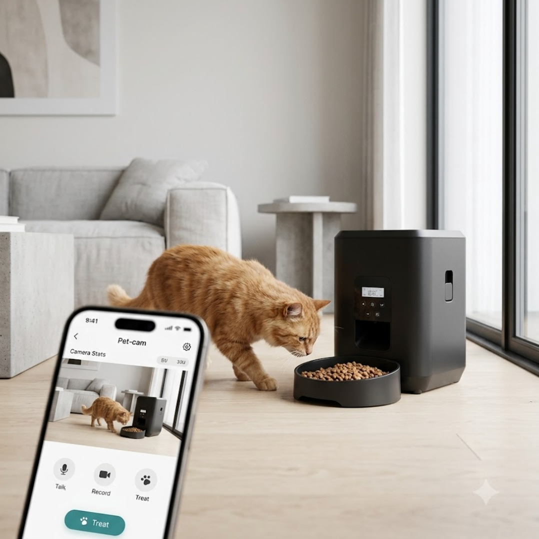 Automatic Pet Feeder with Camera