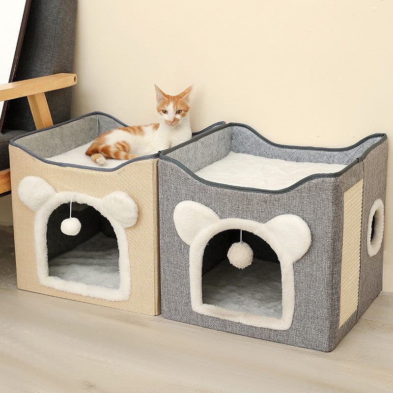 Cozy Cat Cave Bed