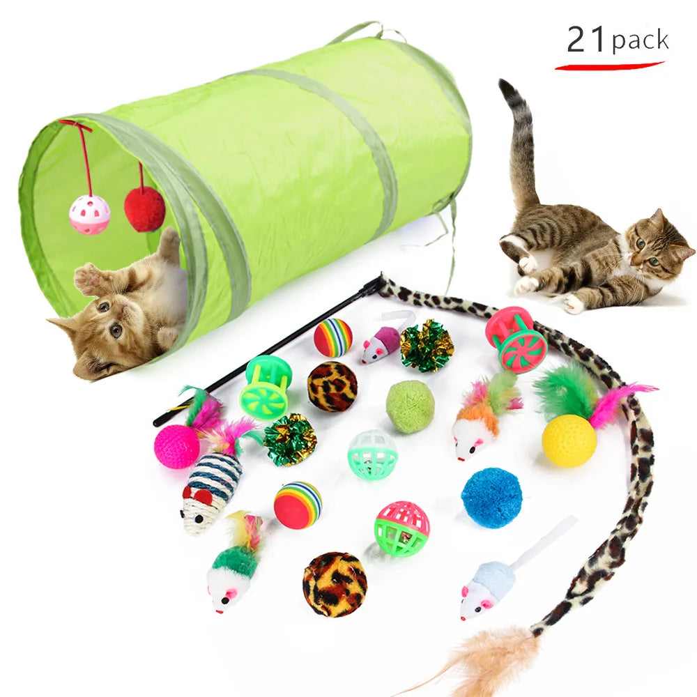 Interactive Cat Toys Set