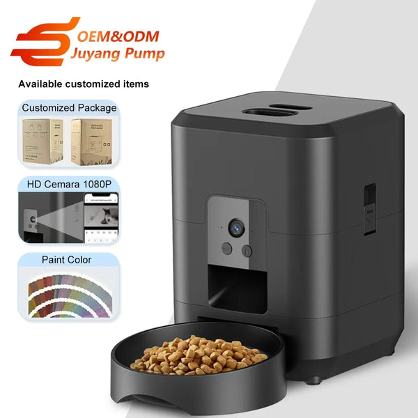 Automatic Pet Feeder with Camera – WiFi Smart Cat & Dog Feeder with App Control, Timed Food Dispenser & Water Station for Pets | Pawsquare
