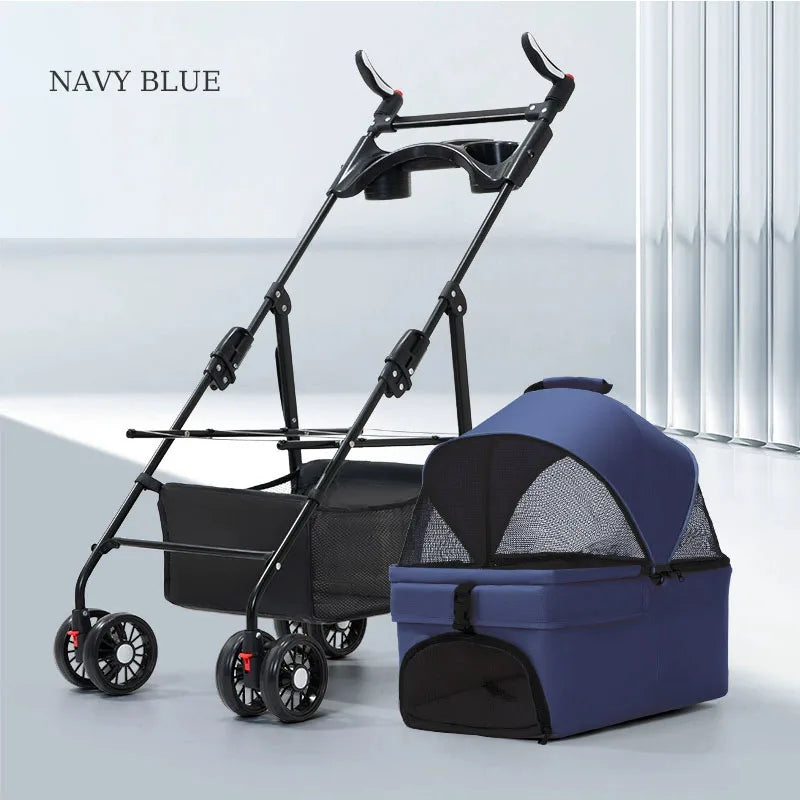 3-in-1 Pet Stroller for Dogs & Cats