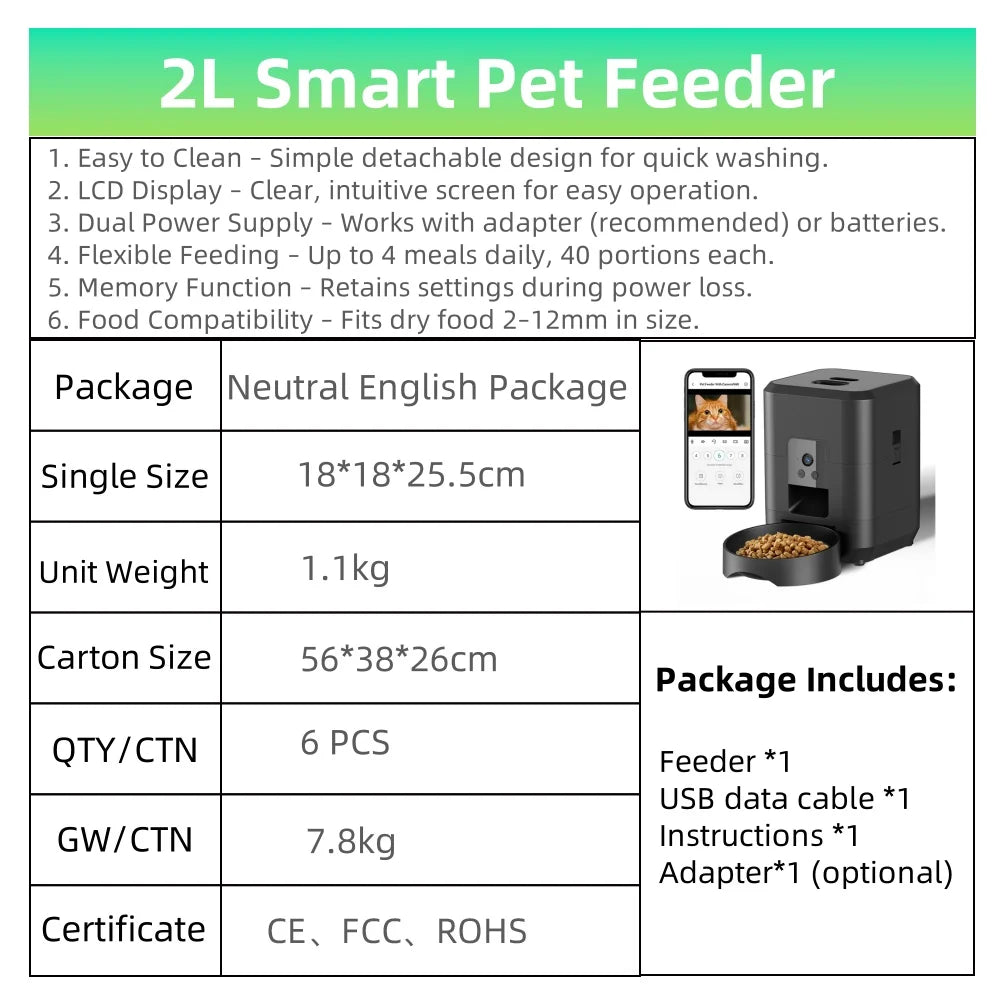 Automatic Pet Feeder with Camera