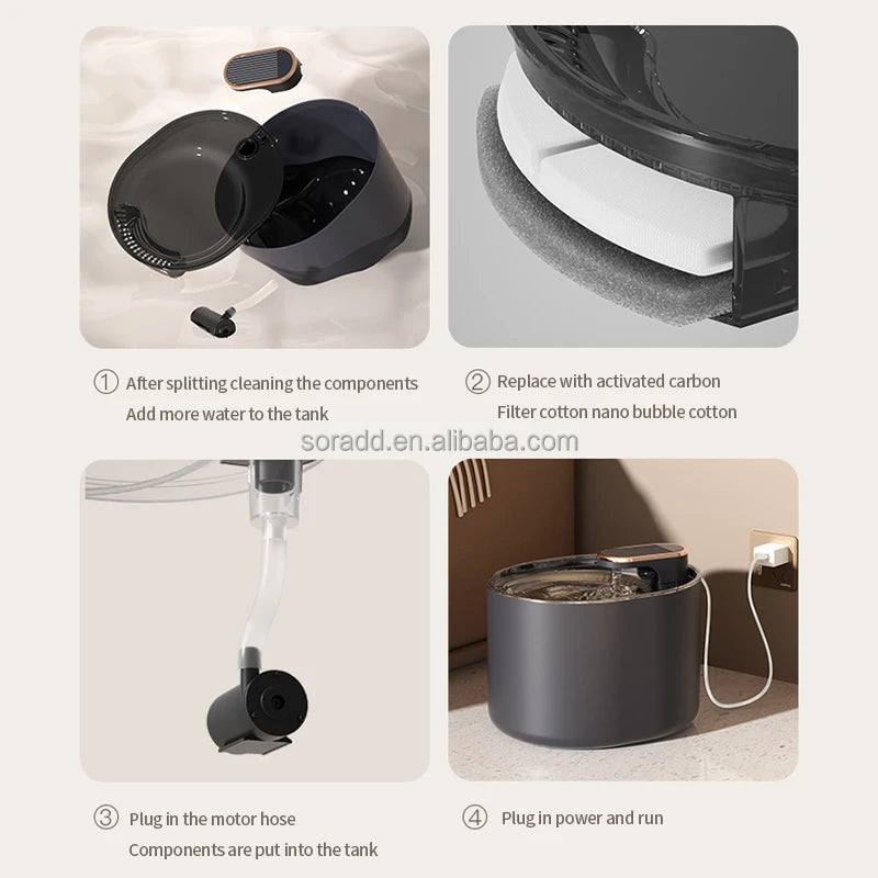 Automatic Pet Water Fountain 3L