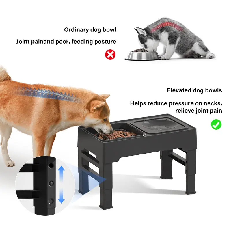 Elevated Dog Bowls with Stand