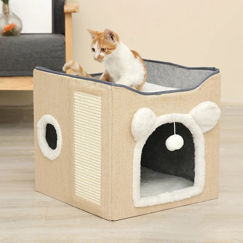Cozy Cat Cave Bed