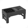 Black#slow feeder bowl