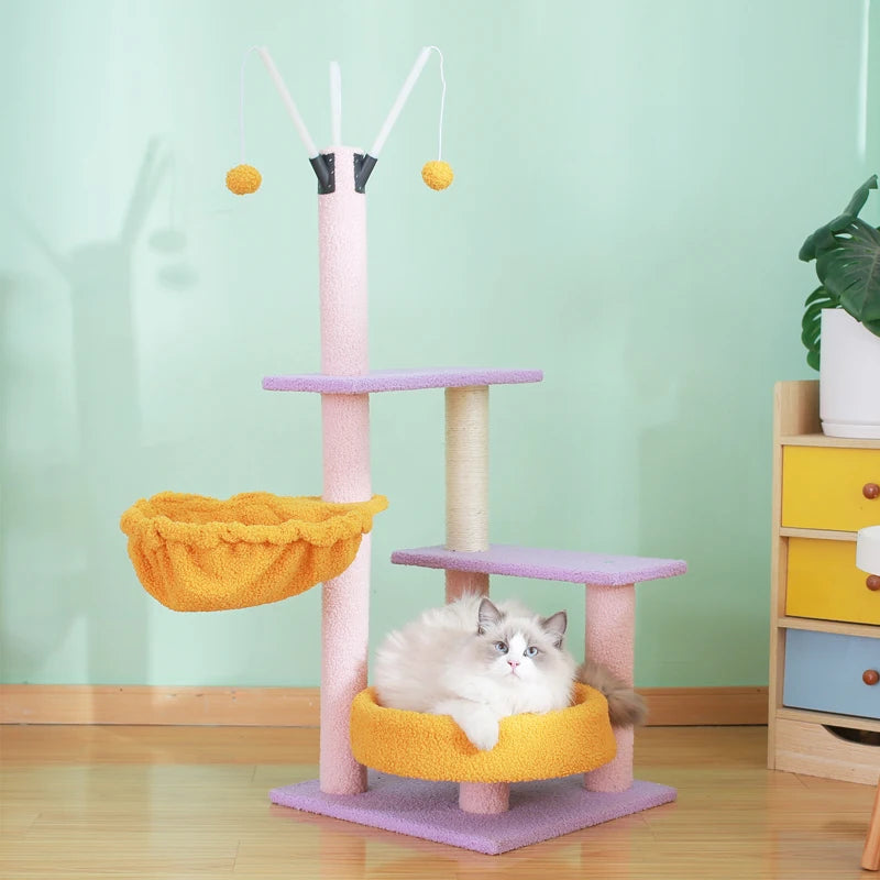 Modern Cat Tree Tower for Indoor Cats