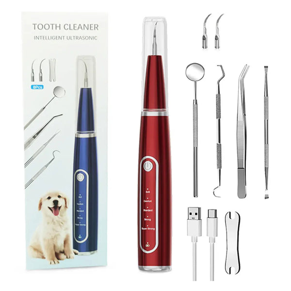 Dog Teeth Cleaning Kit – Electric Dog Toothbrush & Tartar/Plaque Remover, IPX6 Waterproof Pet Dental Care Kit for Dogs & Cats | Pawsquare