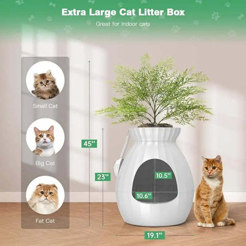 Smart Enclosed Cat Litter Box