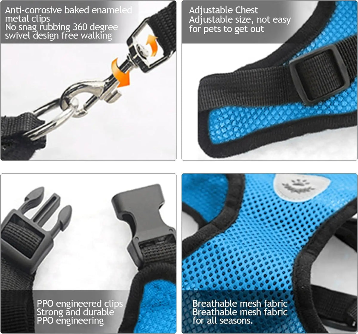 No-Pull Dog Harness with Leash Set